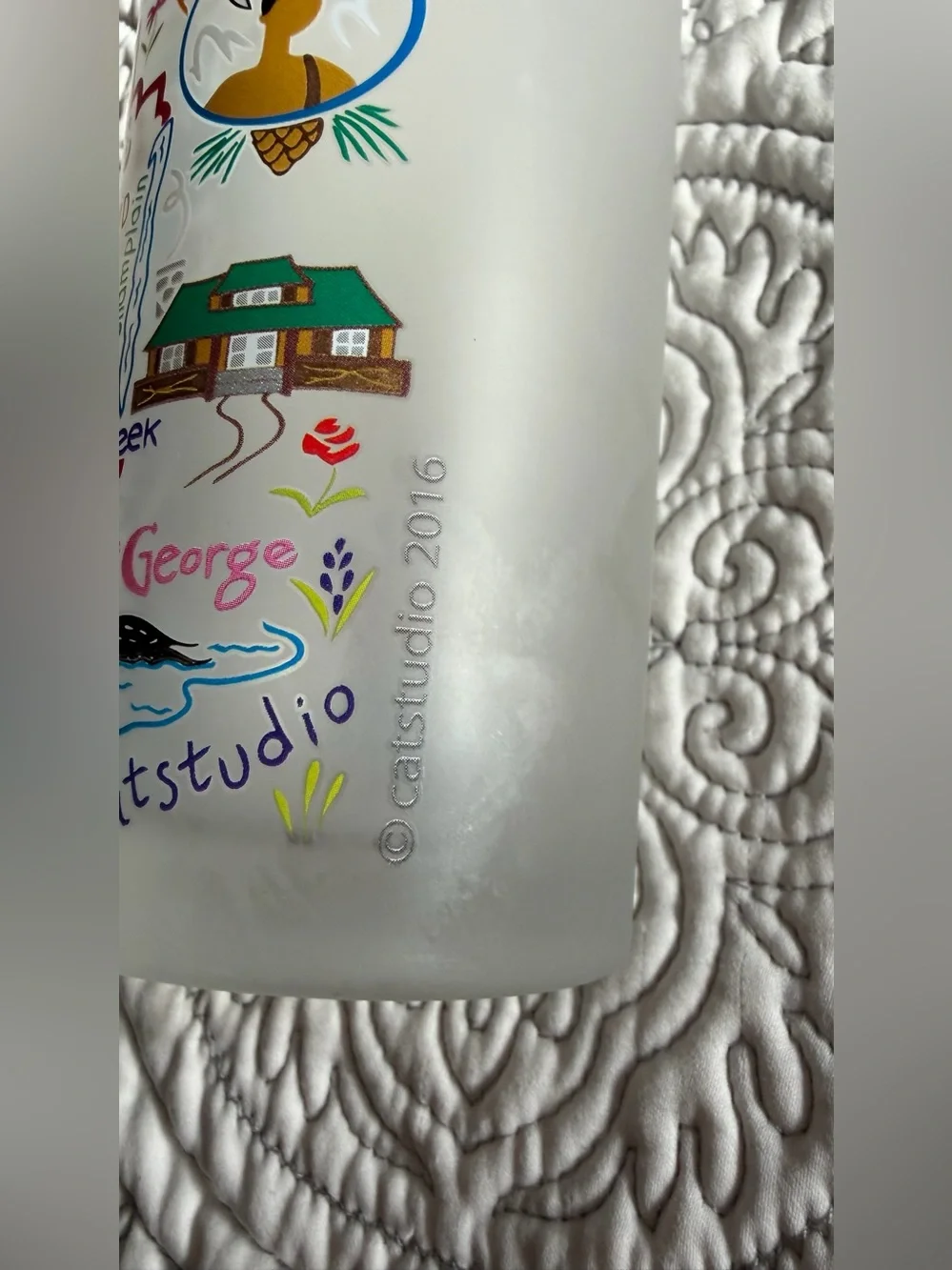 One CatstudioAdirondacks Frosted 15 oz. Souvenir Tumbler